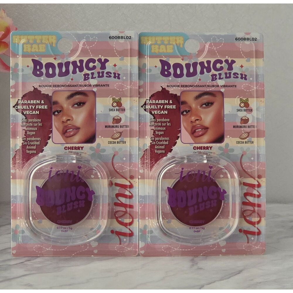 IONI Butter Bae Bouncy Blush Cherry 2 Pack 0.17 oz Each New